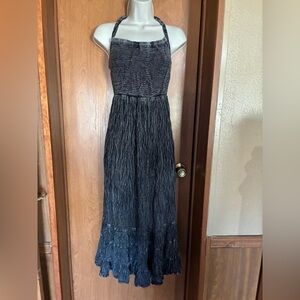 Earthbound Trading Co Black Fairy Grunge Goth Earthy Artsy Dress Small